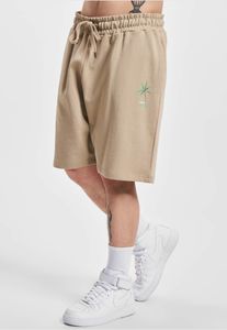 Short décontracté Just Rhyse pour homme, en coton beige, avec cordon de serrage