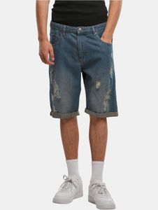 Pantalones cortos de mezclilla para hombre Just Rhyse, de verano, con algodón, color azul.