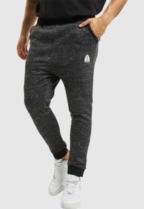 Comfortable Just Rhyse men's trousers with drawstring and pockets, 300 g/m² cotton, black