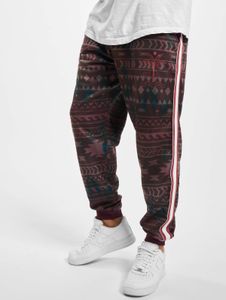 stylische Just Rhyse Herren Jeans Kordelzug Taschen Rot