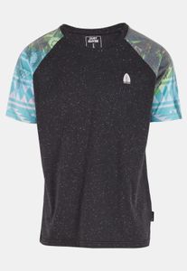 Casual Just Rhyse men's T-shirt with cotton, black/multicolored