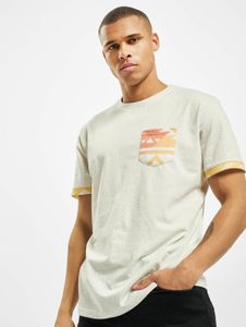 modernes Just Rhyse Herren T-Shirt mit Baumwolle Ecru-Weiß