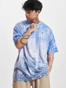 lässiges Just Rhyse Herren T-Shirt Oversize mit Baumwolle Blau