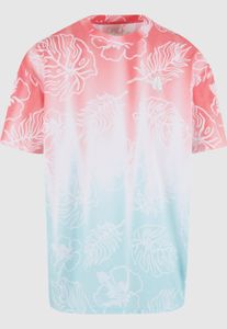 bequemes Just Rhyse Herren T-Shirt Oversize mit Baumwolle Rot/Blau