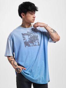 bequemes Just Rhyse Herren T-Shirt mit Baumwolle Blau