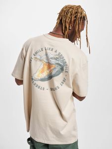 sporty Just Rhyse men's T-shirt with cotton, beige