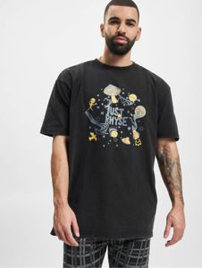 lässiges Just Rhyse Herren T-Shirt mit Baumwolle Schwarz