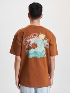 bequemes Just Rhyse Herren T-Shirt Oversize 240 g/m² mit Baumwolle Braun