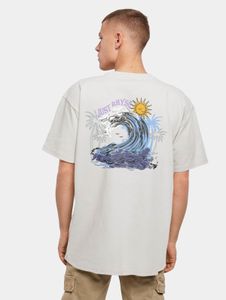 bequemes Just Rhyse Herren T-Shirt Oversize 240 g/m² mit Baumwolle Grau