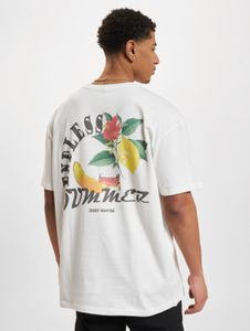 bequemes Just Rhyse Herren T-Shirt Oversize 240 g/m² mit Baumwolle Weiß
