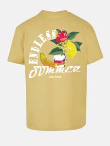 sportliches Just Rhyse Herren T-Shirt Oversize 240 g/m² mit Baumwolle Gelb