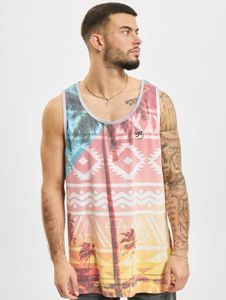 sportliches Just Rhyse Herren Tanktop Gelb/Rot/Blau