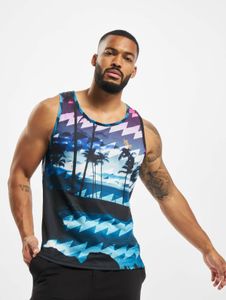 sportliches Just Rhyse Herren T-Shirt mit Baumwolle Blau/Rot