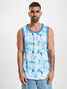 sporty Just Rhyse men's t-shirt with ribbed cuffs, blue
