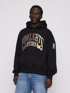 Sweat à capuche noir pour homme Casual Low Lights Studios