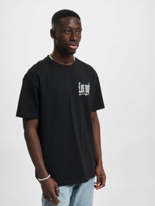sportliches Lost Youth Herren T-Shirt Oversize 240 g/m² mit Baumwolle Schwarz