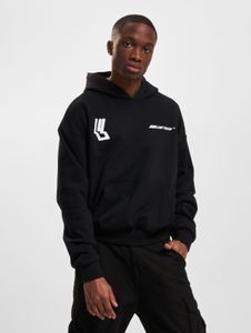 Sudadera con capucha Soft Lost Youth para hombre, talla grande, 460 g/m², algodón, negra.