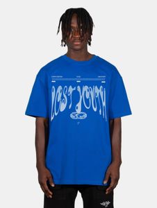Modern Lost Youth men's T-shirt, oversize, 240 g/m², cotton, blue