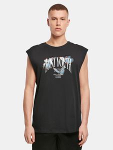 lässiges Lost Youth Herren T-Shirt Oversize 180 g/m² mit Baumwolle Schwarz