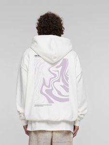 weicher Lost Youth Herren Hoodie Oversize 460 g/m² mit Baumwolle Weiß