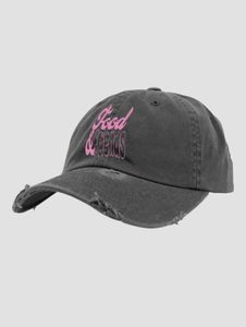 sportliche Lost Youth Unisex Cap mit Baumwolle Anthrazit