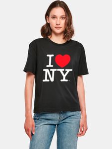 T-shirt confortable Merchcode pour femme, 200 g/m², coton, noir