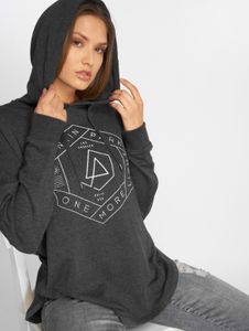 Comfortable Merchcode women's hoodie with large hood, drawstring, 240 g/m² cotton, black