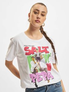 lässiges Merchcode Damen T-Shirt Oversize 160 g/m² mit Baumwolle Weiß