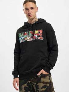 Sweat à capuche confortable Merchcode pour homme, 250 g/m², 100 % coton, noir