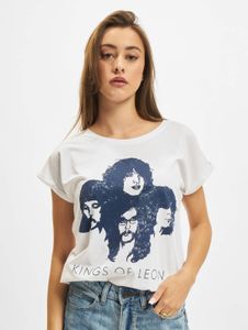lässiges Merchcode Damen T-Shirt Leo-Muster 180 g/m² mit Baumwolle Weiß