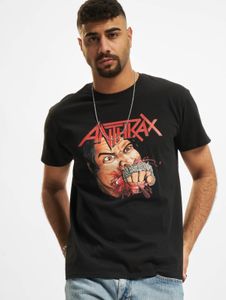 T-shirt casual da uomo Merchcode, 180 g/m², cotone, nera