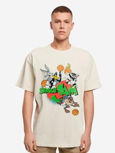 bequemes Merchcode Herren T-Shirt Oversize 240 g/m² mit Baumwolle Beige