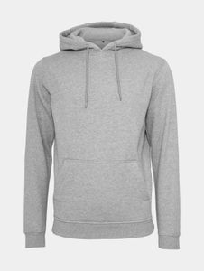 Modern Merchcode Men's Hoodie Drawstring Ribbed Knit 250 g/m² with Cotton Grey