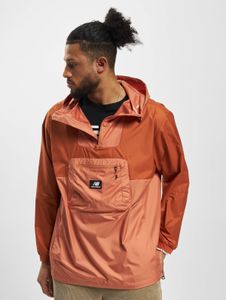 stylische New Balance Herren Jacke Reißverschluss Taschen Terracotta-Orange