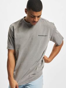 Cómoda camiseta oversize para hombre de MJ GONZALES, 240 g/m², algodón, gris.