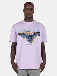 T-shirt oversize décontracté MJ GONZALES pour homme, 240 g/m², coton, violet