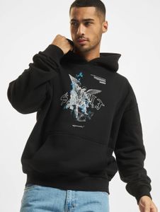 weicher MJ GONZALES Herren Hoodie große Kapuze Kapuze 460 g/m² mit Baumwolle Schwarz