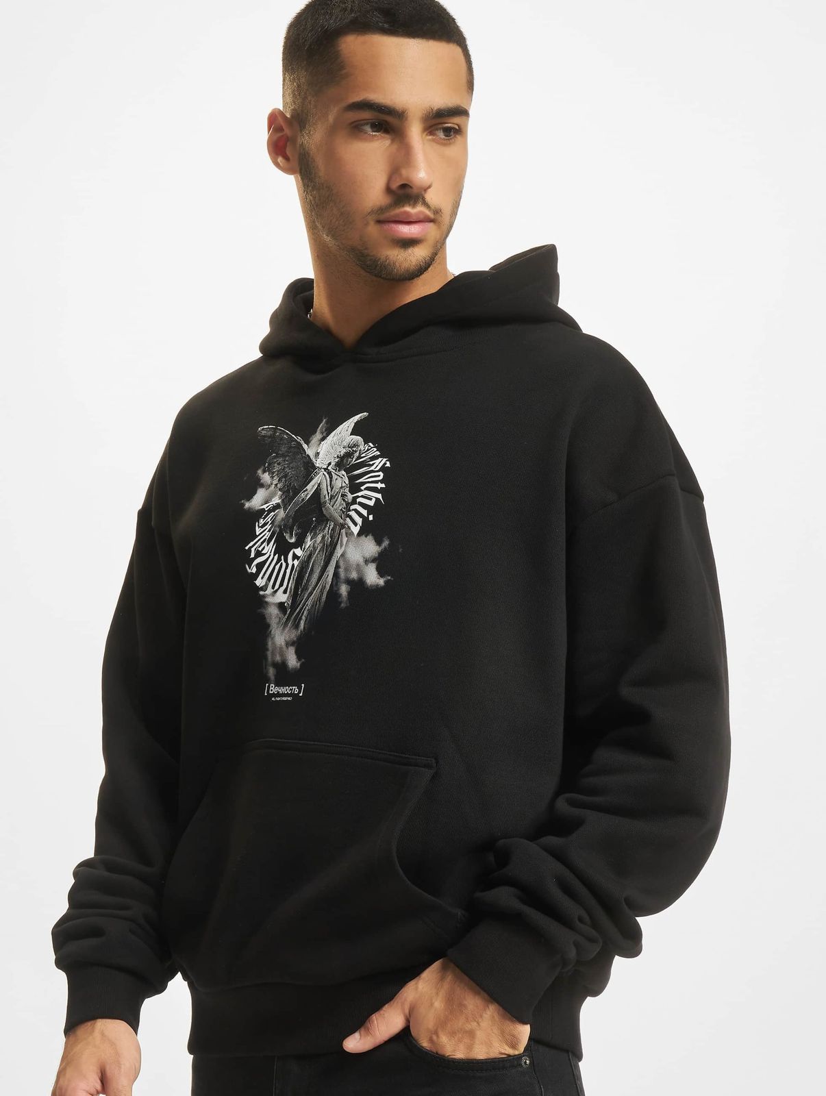 MJ GONZALES Herren Hoodie mit großer Kapuze und Baumwolle
