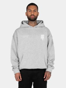 weicher MJ GONZALES Herren Hoodie große Kapuze Rippbündchen 460 g/m² mit Baumwolle Grau