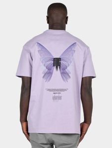 Camiseta moderna de MJ GONZALES para hombre, 240 g/m², algodón, violeta.