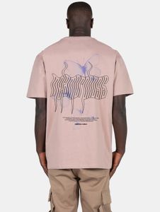 lässiges MJ Gonzales Herren T-Shirt Oversize 240 g/m² mit Baumwolle Alt-Rosa