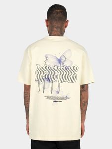 modernes MJ Gonzales Herren T-Shirt Oversize 240 g/m² mit Baumwolle Pastell-Gelb