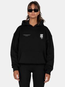 Comoda felpa oversize da donna MJ GONZALES, 460 g/m², in cotone, nera