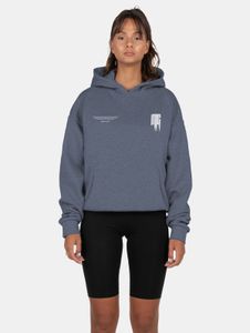Comfortable MJ GONZALES women's oversized hoodie, 460 g/m², cotton, blue