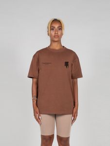 lässiges MJ Gonzales Damen T-Shirt Oversize 240 g/m² mit Baumwolle Braun
