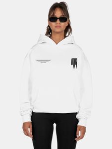 bequemer MJ Gonzales Damen Hoodie Oversize 460 g/m² mit Baumwolle Weiß