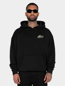bequemer MJ Gonzales Herren Hoodie Oversize 460 g/m² mit Baumwolle Schwarz