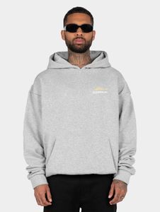 bequemer MJ Gonzales Herren Hoodie große Kapuze Kapuze 460 g/m² mit Baumwolle Grau