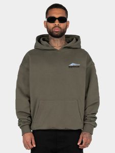 weicher MJ Gonzales Herren Hoodie Oversize 460 g/m² mit Baumwolle Khaki