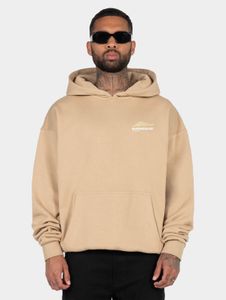 bequemer MJ Gonzales Herren Hoodie große Kapuze Kapuze 460 g/m² mit Baumwolle Beige